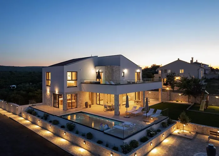 Villa Luxury Terra Dalmatica Heated Pool Jacuzzi Sauna Sikovo