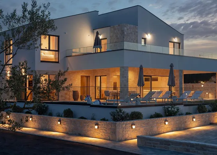 Luxury Terra Dalmatica Heated Pool Jacuzzi Sauna Villa Sikovo