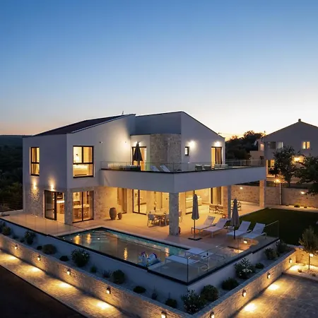 Villa Luxury Terra Dalmatica Heated Pool Jacuzzi Sauna Sikovo
